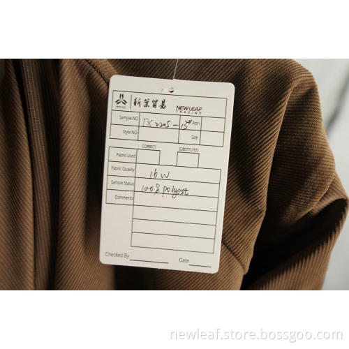High Quality Corduroy 16W Ladies Shirt
